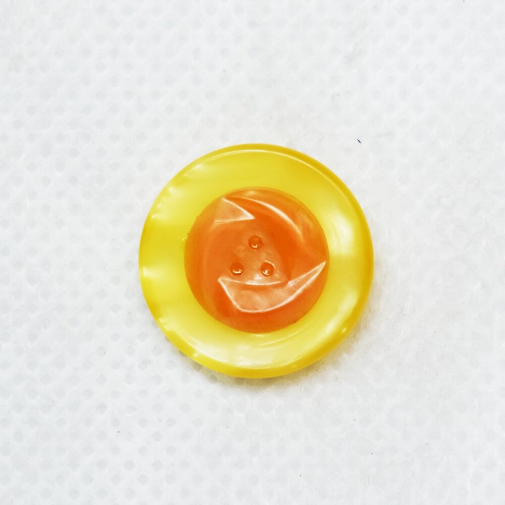 Handmade Sunset Button Pin